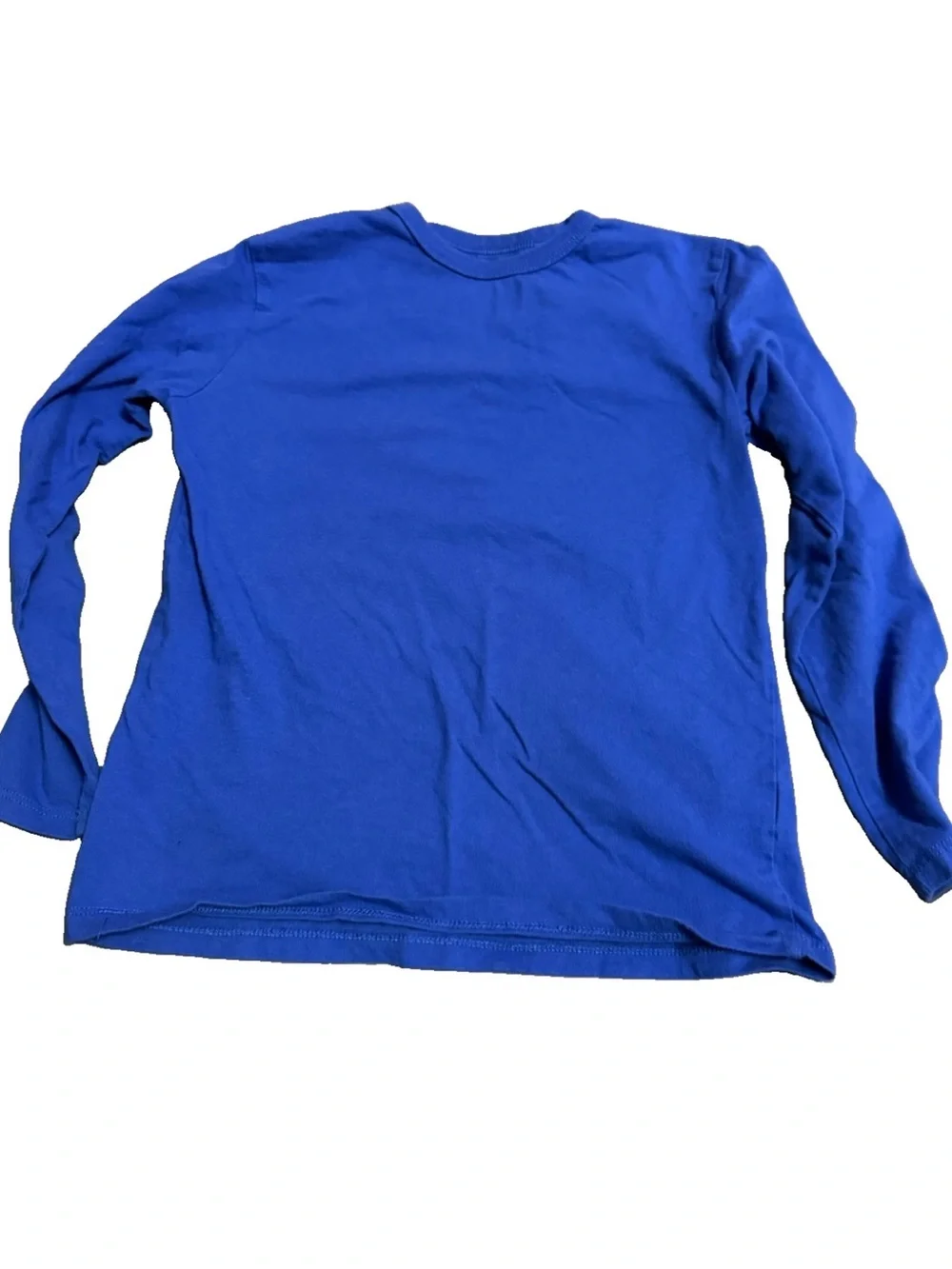 The Children's Place Solid Royal Blue Long Sleeve Crewneck Tee